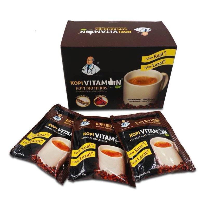 Coffee Vitamin Instant Coffee Bio Herbs For Men- 10 Sachets Each Box
