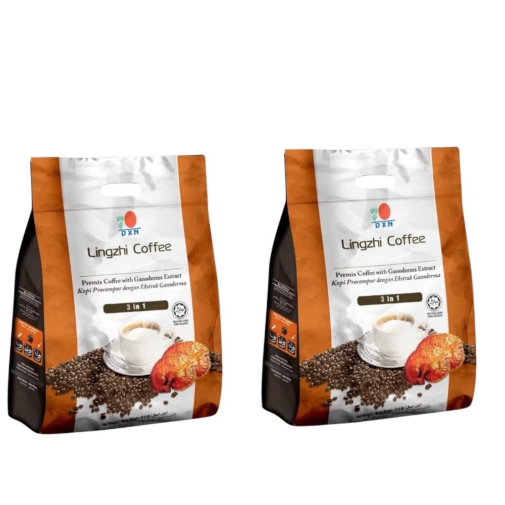 DXN Lingzhi Coffee 3 in 1 Ganoderma Instant Coffee - 20 Sachets