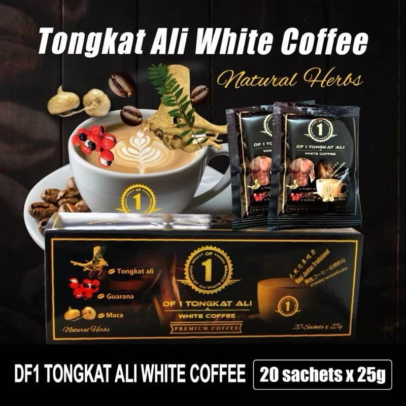 DF1 Tongkat Ali Instant Coffee – Premium Herbal Blend for Vitality & Performance For Men