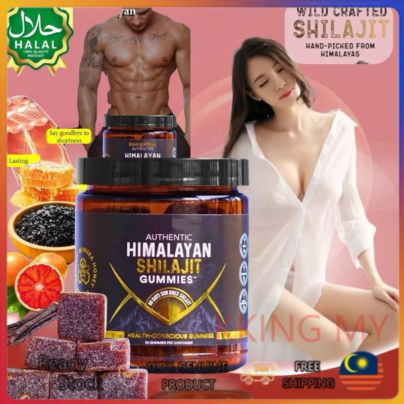 Authentic Himalayan Shilajit Gummies | Sweetened with Organic Manuka Honey | Natural Wellness & Vitality