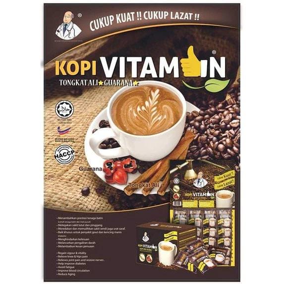 Coffee Vitamin Instant Coffee Bio Herbs For Men- 10 Sachets Each Box