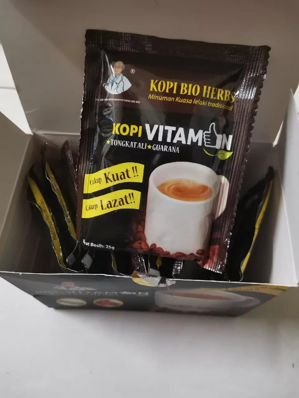 Coffee Vitamin Instant Coffee Bio Herbs For Men- 10 Sachets Each Box