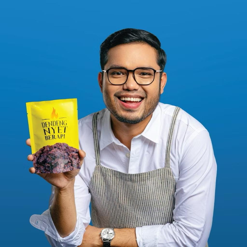 2 Packs Halal Beef Dendeng Nyet Berapi – Spicy Malaysian Dried Meat by Khairulaming