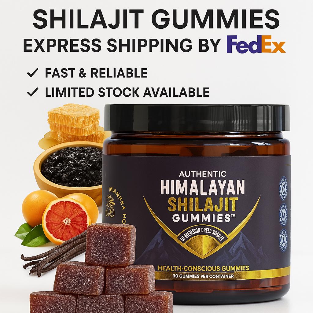 Authentic Himalayan Shilajit Gummies | Sweetened with Organic Manuka Honey | Natural Wellness & Vitality