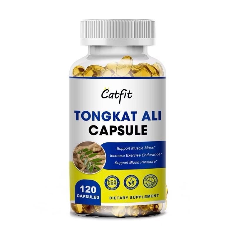 2 Bottles Tongkat Ali Capsules – 240 Count – Herbal Testosterone & Energy Booster – Natural Endurance Supplement