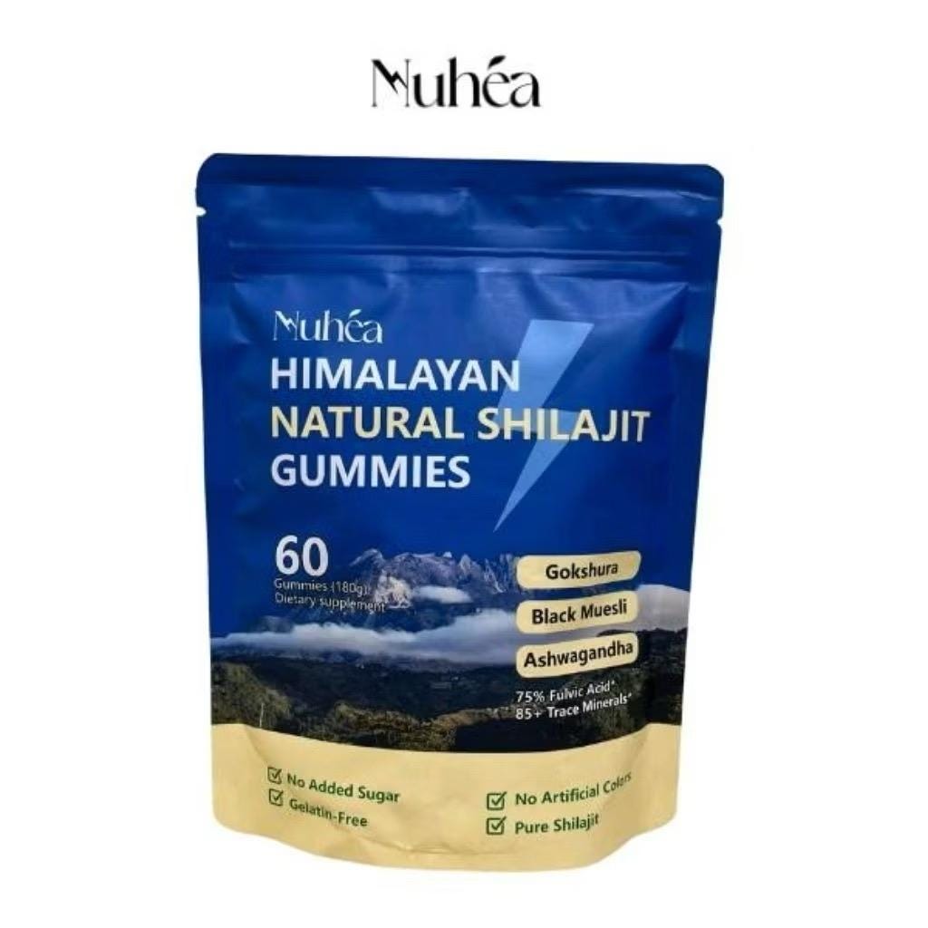 Muhea Himalayan Shilajit Gummies – Natural Energy & Vitality Boost | 60 Gummies