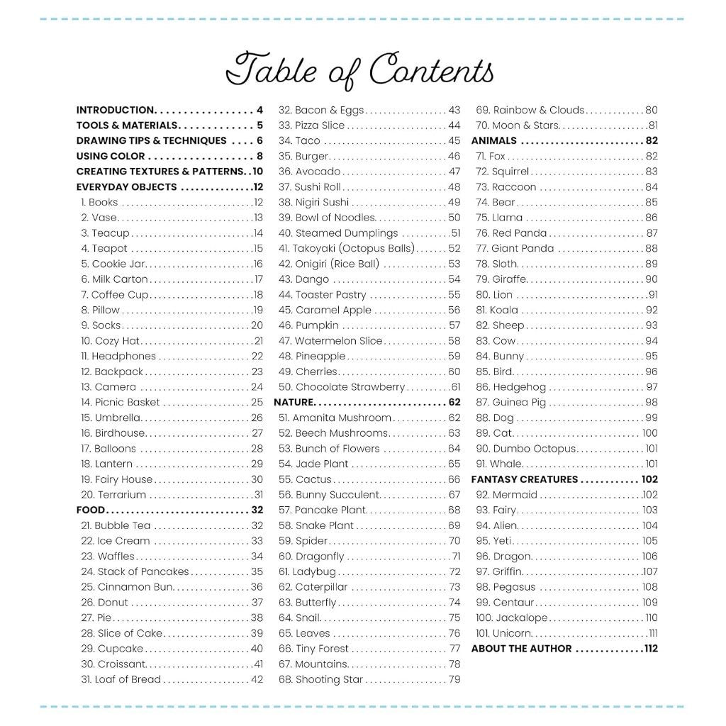 Super Cute Things to Draw: 100+ Easy Step-by-Step Ideas for Fun, Expressive Art