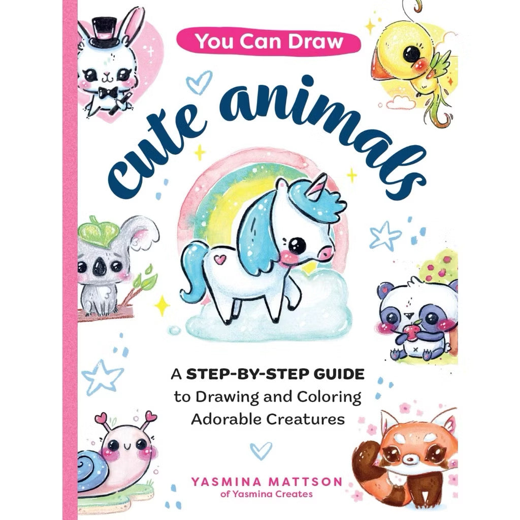 Learn to draw cute animals, foods, and objects with 101 Super Cute Things to Draw—100+ easy step-by-step lessons for beginners!