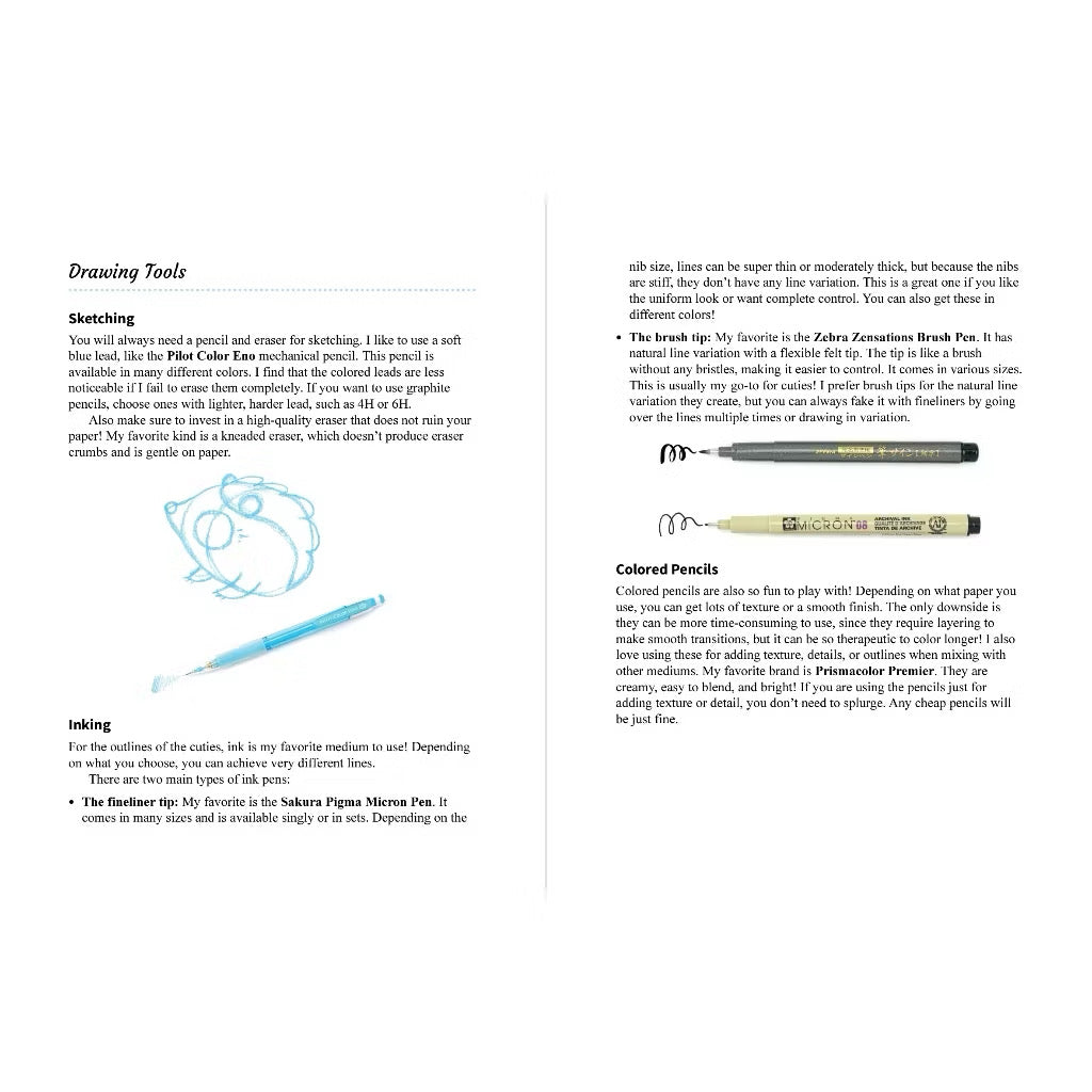 Learn to draw cute animals, foods, and objects with 101 Super Cute Things to Draw—100+ easy step-by-step lessons for beginners!