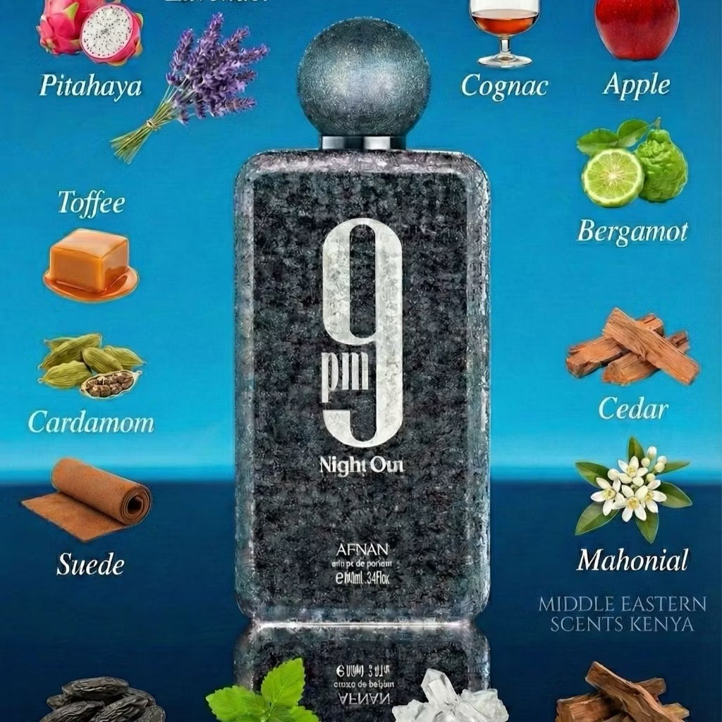 Afnan 9PM Night Out Extrait de Parfum 100ml – Long Lasting Unisex Luxury Fragrance - Free Shipping