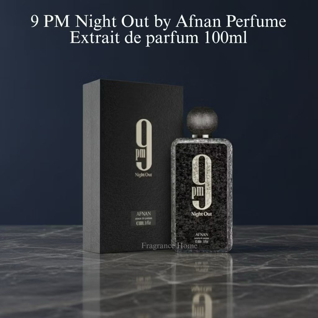 Afnan 9PM Night Out Extrait de Parfum 100ml – Long Lasting Unisex Luxury Fragrance - Free Shipping