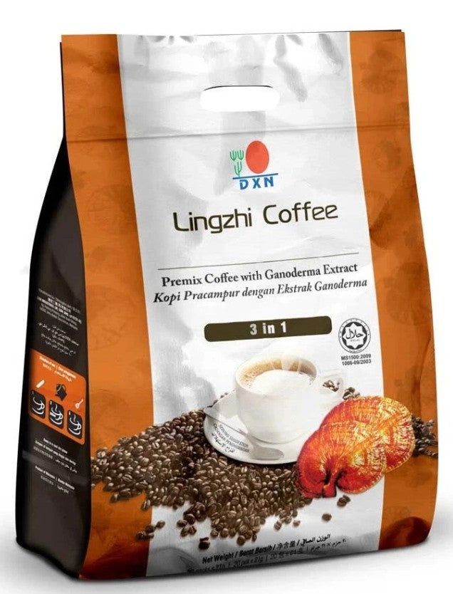Share DXN Lingzhi Coffee 3in1 3 Packs | Halal - Ready Stock Fast Ship 24h DHL FedEx