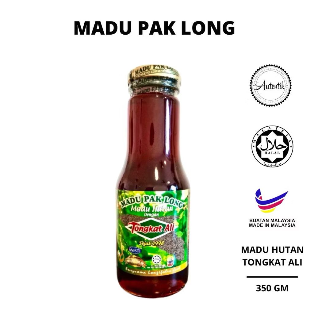 Pure Forest Honey Infused with Tongkat Ali - Natural Energy Boost for Men | 350g Tualang Honey