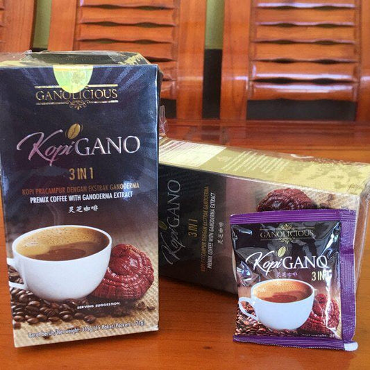 Gano Excel Café Original Coffee Bundle - 4-Box (60 Sachets) | Premium Ganoderma Coffee