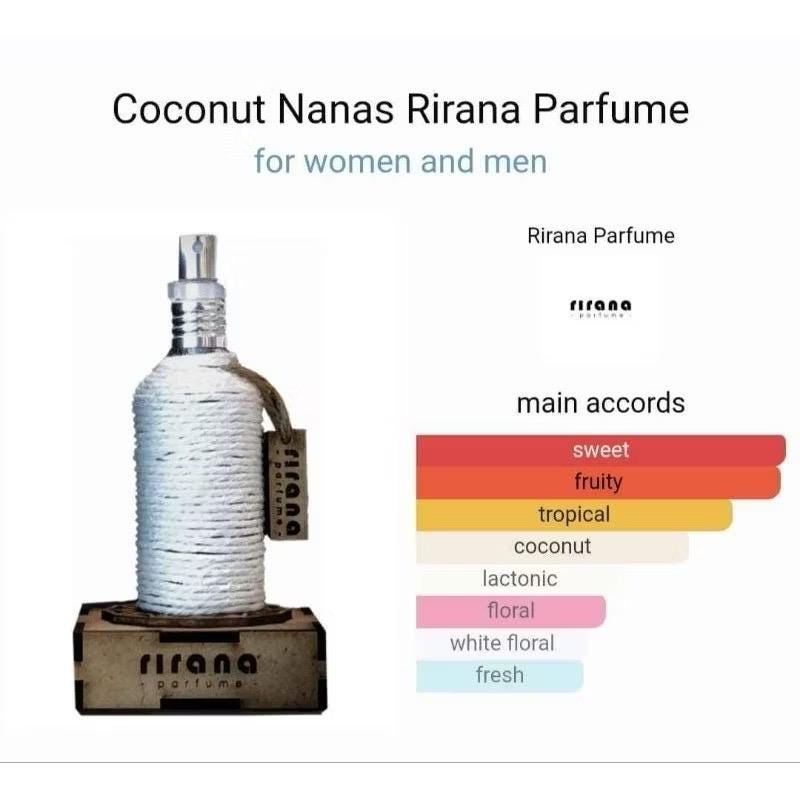 Coconut Pineapple Perfume – Rirana Parfume 50ml – Free FedEx Shipping