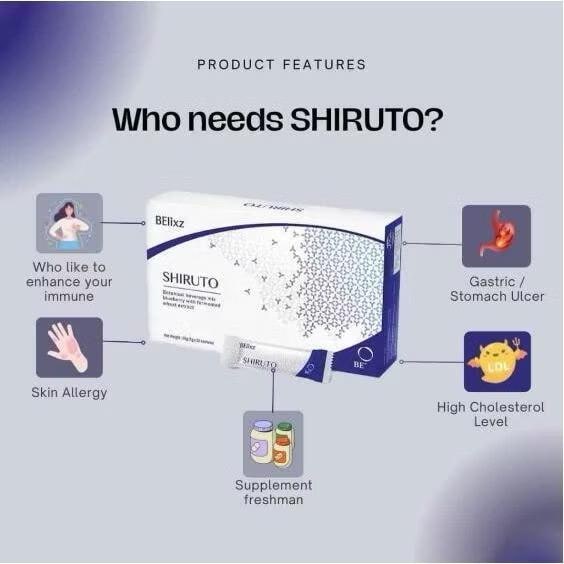 Shiruto Immune Supplement – 1 Box • 30 Sachets each Box • Free Shipping