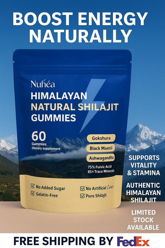 Muhea Himalayan Shilajit Gummies – Natural Energy & Vitality Boost | 60 Gummies