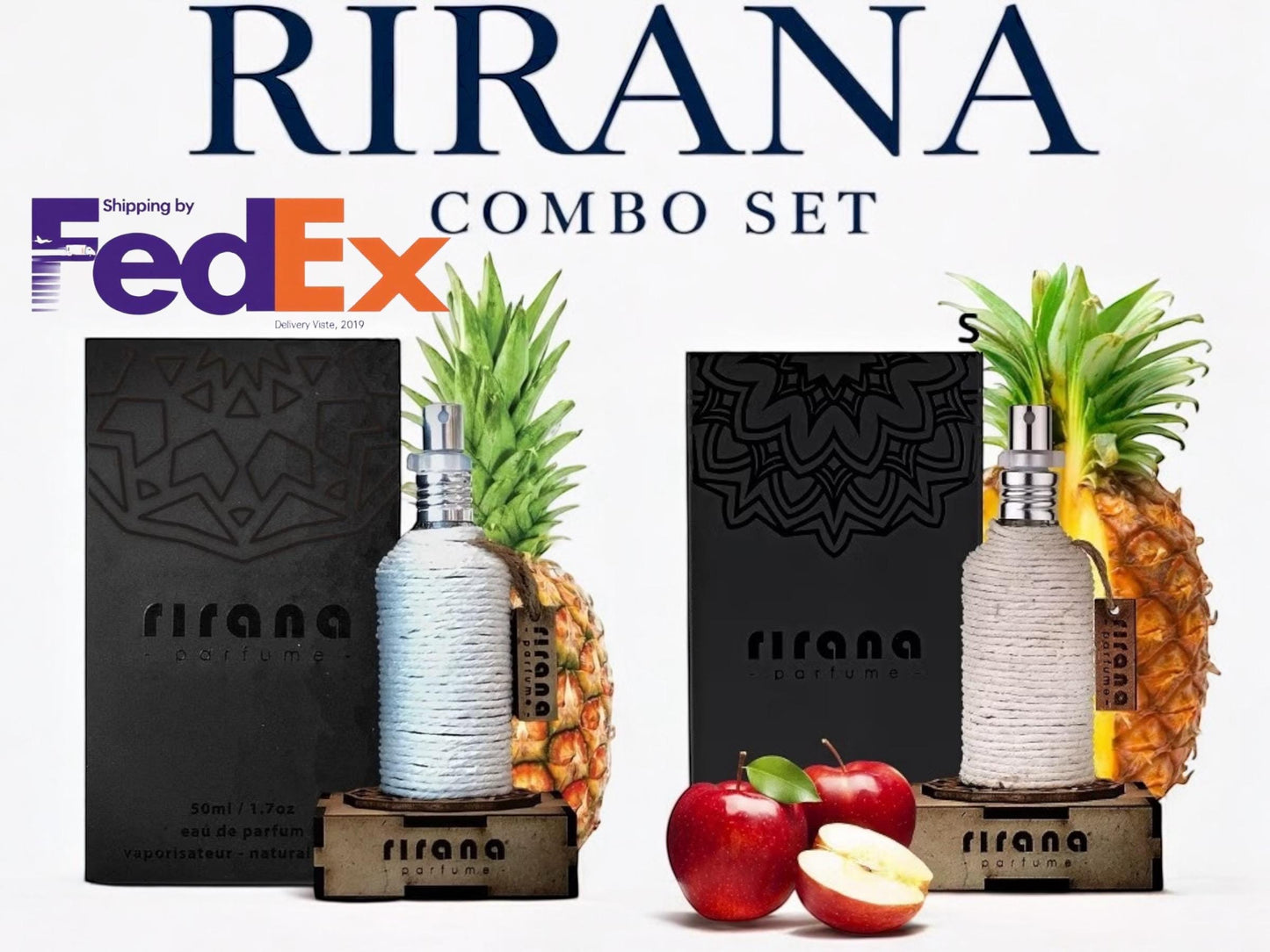 Rirana Perfume Combo Set: Coconut & Apple Nanas - Unisex Eau de Parfum