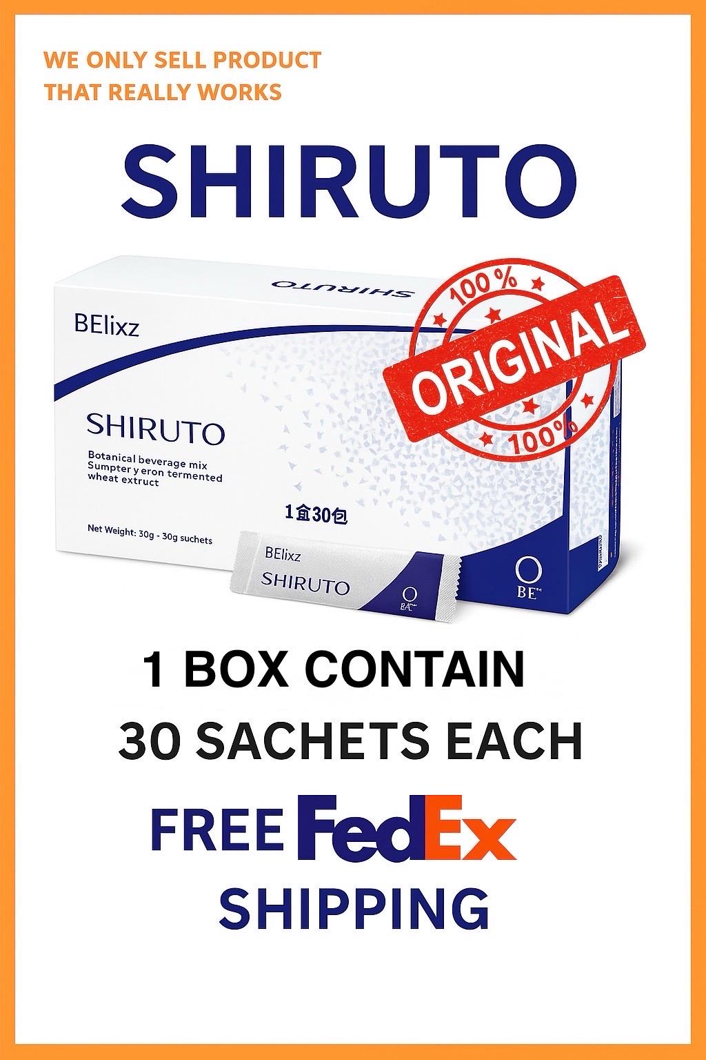 Shiruto Immune Supplement – 1 Box • 30 Sachets each Box • Free Shipping