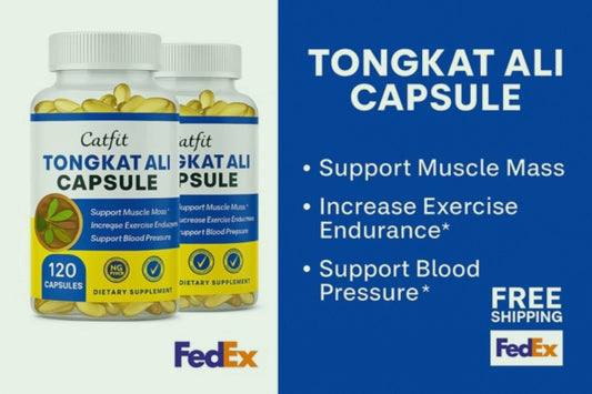 2 Bottles Tongkat Ali Capsules – 240 Count – Herbal Testosterone & Energy Booster – Natural Endurance Supplement