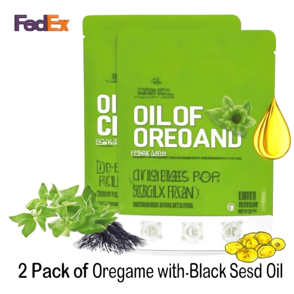 Premium 600 Oregano Capsules with Natural Seed Oil (2 Pack) | Organic Vegan Supplement | Health and Wellness Support